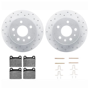 Dynamic Friction 2712-63006 - Rear Brake Kit - Drilled Coated Carbon Alloy Brake Rotor and Active Performance 309 Brake Pads