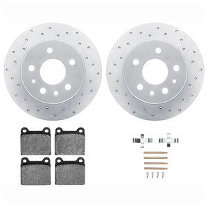 Dynamic Friction 2712-63007 - Rear Brake Kit - Drilled Coated Carbon Alloy Brake Rotor and Active Performance 309 Brake Pads
