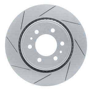 Dynamic Friction 810-54204L - Front Left Slotted Coated Carbon Alloy Brake Rotor