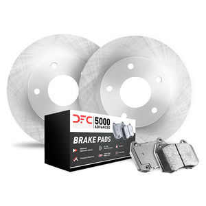 Dynamic Friction 6514-03148 - Front and Rear Brake Kit - Rotors with 5000 Advanced Brake Pads includes Drums