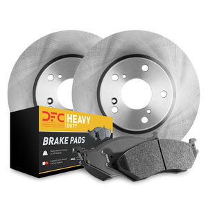 Dynamic Friction 6284-47025 - Front and Rear Brake Kit - Rotors with Heavy Duty Brake Pads includes Drums