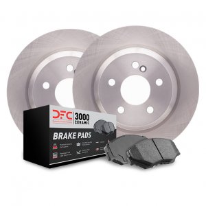 Dynamic Friction 6314-31015 - Front and Rear Brake Kit - Quickstop Rotors and 3000 Ceramic Brake Pads With Hardware