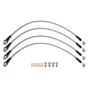 Techna-Fit AUDI-1210 - Stainless Steel Brake Line Kit for Audi A8 Quattro Front and Rear, 4 Brake Lines