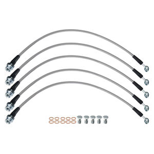 Techna-Fit CAD-2005 - Stainless Steel Brake Line Kit for Cadillac CTS, 5 Brake Lines