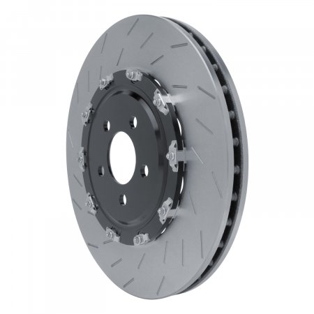 Dynamic Friction 910-40036A - Hi-Carbon Alloy Geomet Coated Slotted Brake Rotor