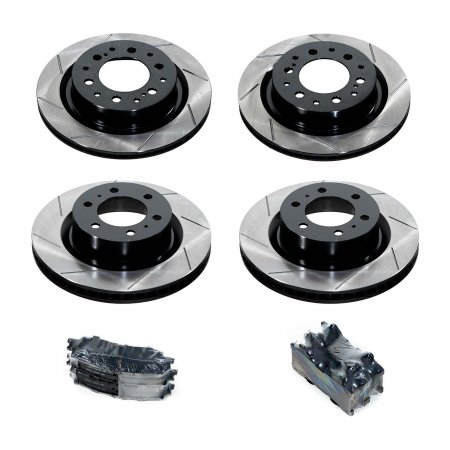 APP APP.25.4343.29 - High-Carbon Slotted Rotor Kit with Heavy Duty Pads, 4 Wheel Set