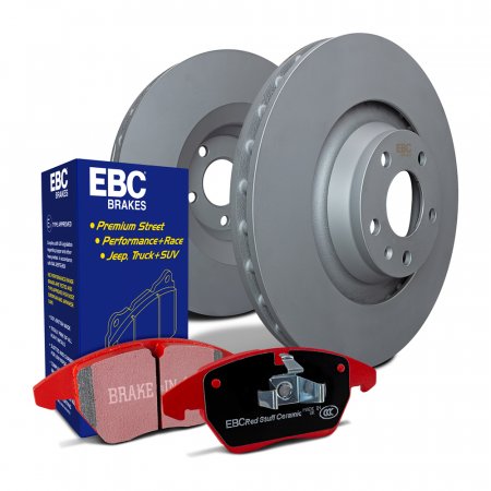 EBC Brakes S12KF2256 - Brake Kit - Redstuff Pad and Plain Rotor