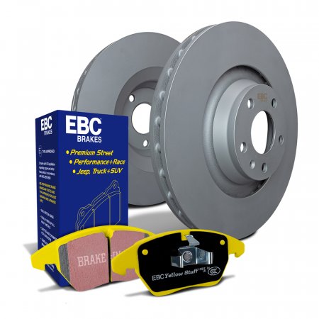 EBC Brakes S13KF2252 - Brake Kit - Yellowstuff Pad and Plain Rotor