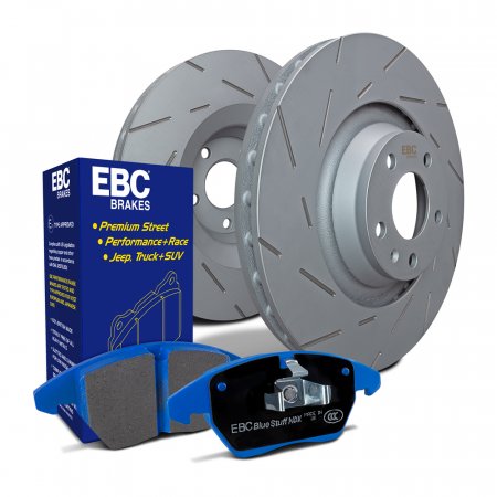 EBC Brakes S27KF1023 - Brake Kit - Bluestuff Pad and 2-Piece Floating Rotor