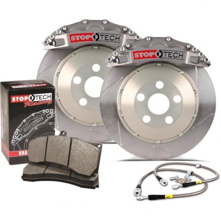 Stoptech 87.142.0023.R1 - Trophy Sport Big Brake Kit, 2-Piece Brake Rotor, Max Float, Naturally Anodized