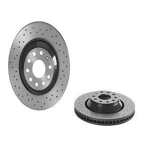 Brembo 09.A200.1X - Disc Brake Rotor, Xtra Cross Drilled, Vented, UV Coated