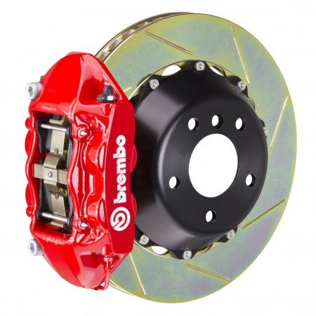 Brembo 2P2.9034A2 - Brake Kit, GT Series, Slotted 380mm x 28mm 2-Piece Rotor, Monobloc 4-Piston Red Caliper