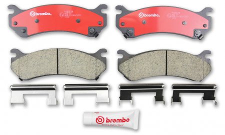 Brembo P10027N - Disc Brake Pad Set, 2-Wheel Set, Chamfered & Slotted