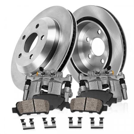 Callahan Plain Rotor and Pad Kit with Calipers