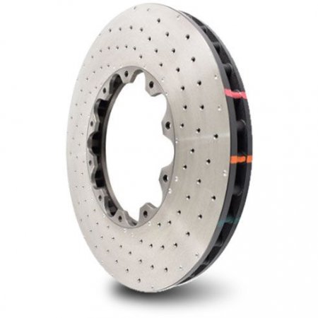 DBA DBA52068.1RXD - Drilled and Dimpled 5000 XD Black Brake Rotor Ring with Curved Vanes