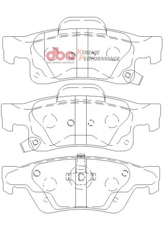 DBA DB2217XP - Extreme XP Brake Pads, 2 Wheel Set