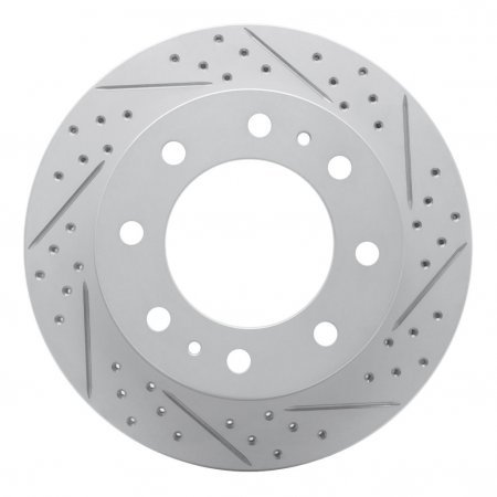 Dynamic Friction 2412-48025 - Brake Kit - Hi Carbon Drilled and Slotted Rotors and 1400 Brake Pads With Hardware