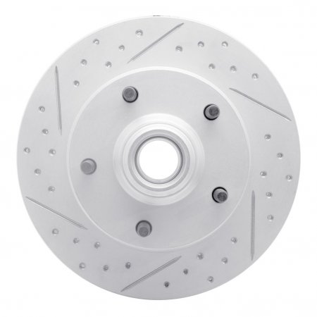 Dynamic Friction 2412-54003 - Brake Kit - Hi Carbon Drilled and Slotted Rotors and 1400 Brake Pads With Hardware