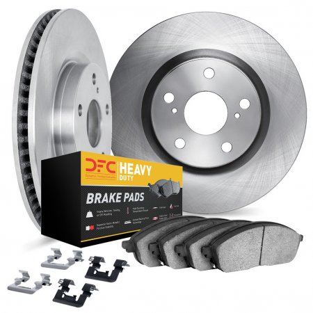 Dynamic Friction 6212-47280 - Brake Kit - Quickstop Rotors and Heavy Duty Brake Pads With Hardware