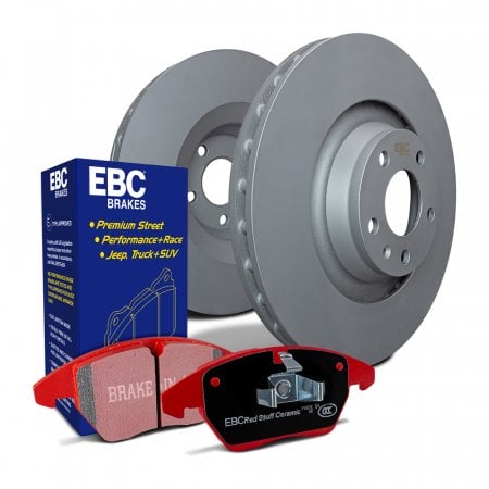 EBC Stage 12 Smooth Rotors and Red Ceramic Brake Kit