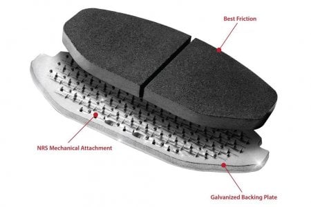 NRS Brake Pad Set - Premium Galvanized