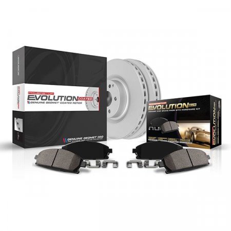 PowerStop CRK8847 - Z17 Geomet Coated Rotor and Low Dust Brake Pad Kit