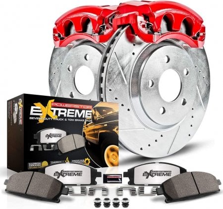 PowerStop Z36 Drilled and Slotted Brake Pad, Rotor, and Caliper Kit