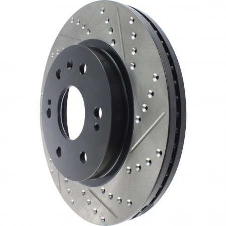 Stoptech 127.66057L - Sport Drilled and Slotted Brake Rotor