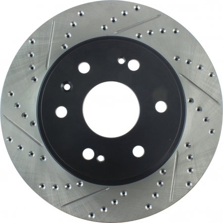 Stoptech 127.66057R - Sport Drilled and Slotted Brake Rotor