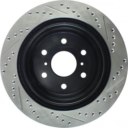 Stoptech 127.66065R - Sport Drilled and Slotted Brake Rotor
