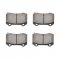 APP APP.309.10530 - Sport Brake Pads with Shims and Hardware, 2 Wheel Set