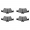 APP APP.309.10950 - Sport Brake Pads with Shims and Hardware, 2 Wheel Set