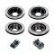 APP APP.25.4343.29 - High-Carbon Slotted Rotor Kit with Heavy Duty Pads, 4 Wheel Set