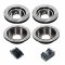 APP APP.25.4430.40 - High-Carbon Bi-Slot Rotor Kit with Heavy Duty Pads, 4 Wheel Set