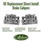 Callahan Drilled/Slotted Rotor and Pad Kit with Calipers