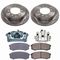 Callahan Drilled/Slotted Rotor and Pad Kit with Calipers