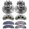 Callahan Drilled/Slotted Rotor and Pad Kit with Calipers