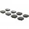 Centric 300.11851 - Premium Semi-Metallic Disc Brake Pad, with Shims, 2-Wheel Set