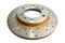 DBA DBA151X - Drilled and Slotted Street XS Gold Brake Rotor with Kangaroo Paw Vanes
