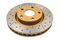 DBA DBA2026X - Drilled and Slotted Street XS Gold Brake Rotor with Kangaroo Paw Vanes
