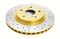 DBA DBA2508X - Drilled and Slotted Street XS Gold Brake Rotor with Kangaroo Paw Vanes