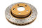 DBA DBA2536X - Drilled and Slotted Street XS Gold Brake Rotor with Kangaroo Paw Vanes