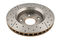 DBA DBA2536X - Drilled and Slotted Street XS Gold Brake Rotor with Kangaroo Paw Vanes