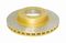 DBA DBA2700X - Drilled and Slotted Street XS Gold Brake Rotor with Kangaroo Paw Vanes