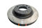 DBA DBA42244S - Slotted 4000 Series T3 Black Brake Rotor with Kangaroo Paw Vanes, Sold Individually