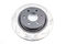 DBA DBA42332S - Slotted 4000 Series T3 Black Brake Rotor with Kangaroo Paw Vanes, Sold Individually