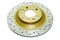 DBA DBA42961XS - Drilled and Slotted 4000 XS Gold Brake Rotor