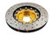 DBA DBA5010GLDXS - Drilled and Slotted 5000 XS Gold 2 Piece Brake Rotor with Kangaroo Paw Vanes