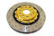 DBA DBA5654GLDXS-10 - Drilled and Slotted 5000 XS Gold 2 Piece Brake Rotor with Kangaroo Paw Vanes