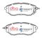 DBA DB1722SS - Street SS Brake Pads, 2 Wheel Set